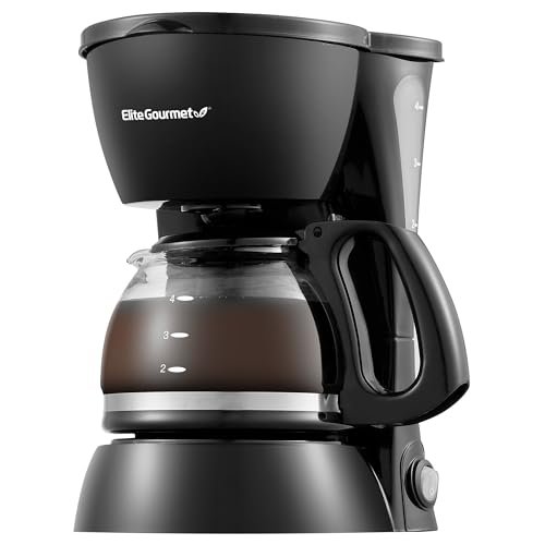 Elite Gourmet EHC4128 4-Cup Coffee Maker Review & Buying Guide - hands-on review and testing for students
